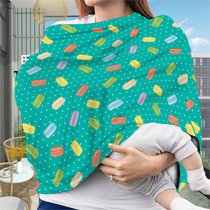 Polka Dot Macaron Pattern Print Baby Seat Cover