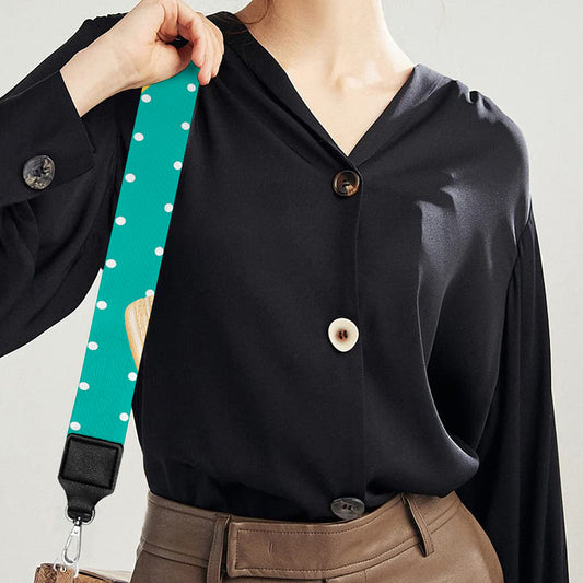 Polka Dot Macaron Pattern Print Bag Strap