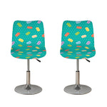 Polka Dot Macaron Pattern Print Bar Stool Covers