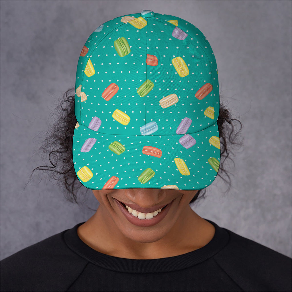 Polka Dot Macaron Pattern Print Baseball Cap