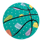 Polka Dot Macaron Pattern Print Basketball