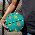 Polka Dot Macaron Pattern Print Basketball
