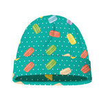 Polka Dot Macaron Pattern Print Beanie