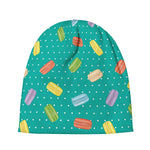 Polka Dot Macaron Pattern Print Beanie