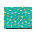 Polka Dot Macaron Pattern Print Bifold Wallet