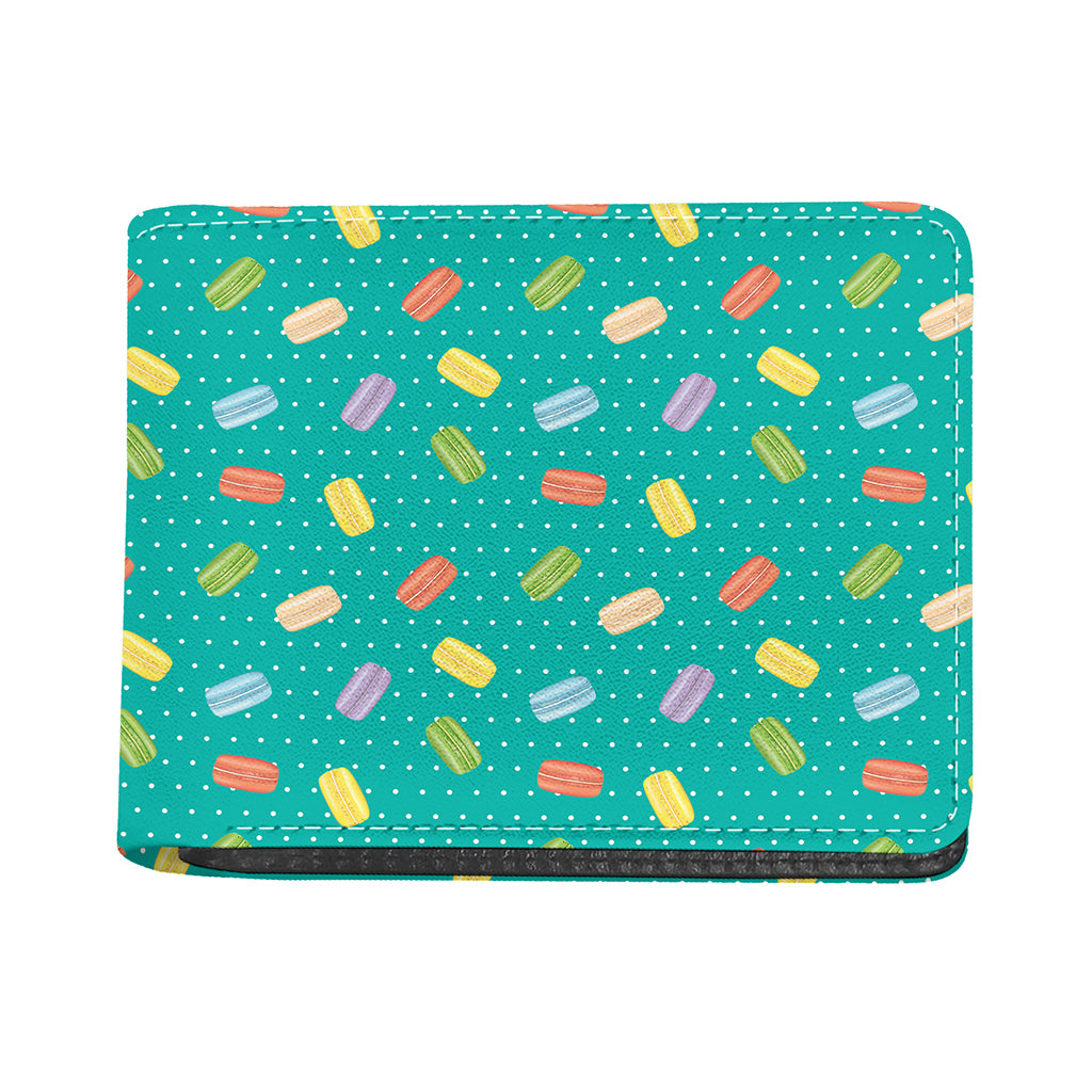 Polka Dot Macaron Pattern Print Bifold Wallet