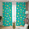 Polka Dot Macaron Pattern Print Dimout Pencil Pleat Curtains