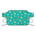 Polka Dot Macaron Pattern Print Car Windshield Snow Cover