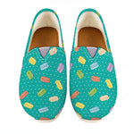 Polka Dot Macaron Pattern Print Casual Shoes