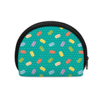 Polka Dot Macaron Pattern Print Coin Purse