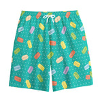 Polka Dot Macaron Pattern Print Cotton Shorts