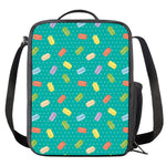 Polka Dot Macaron Pattern Print Crossbody Lunch Bag