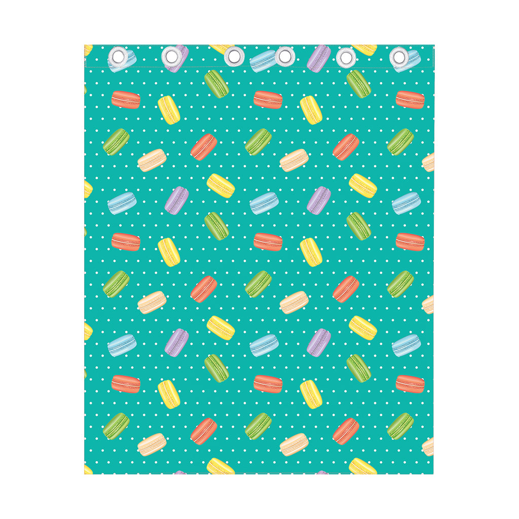 Polka Dot Macaron Pattern Print Curtain