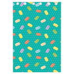 Polka Dot Macaron Pattern Print Curtain