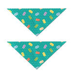Polka Dot Macaron Pattern Print Dog Bandana