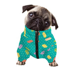 Polka Dot Macaron Pattern Print Dog Zip Up Jacket