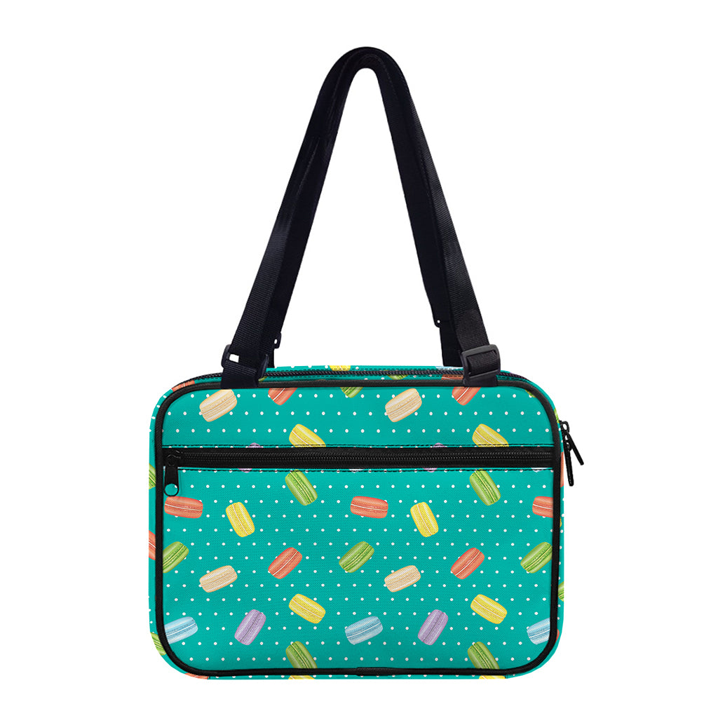 Polka Dot Macaron Pattern Print Double Strap Bible Bag
