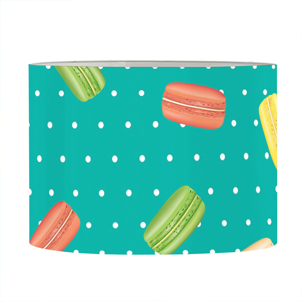 Polka Dot Macaron Pattern Print Drum Lamp Shade