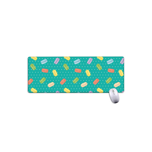 Polka Dot Macaron Pattern Print Extended Mouse Pad