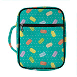 Polka Dot Macaron Pattern Print Front Pocket Bible Bag