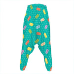 Polka Dot Macaron Pattern Print Hammer Pants