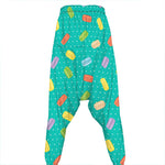 Polka Dot Macaron Pattern Print Hammer Pants