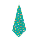 Polka Dot Macaron Pattern Print Hand Towel