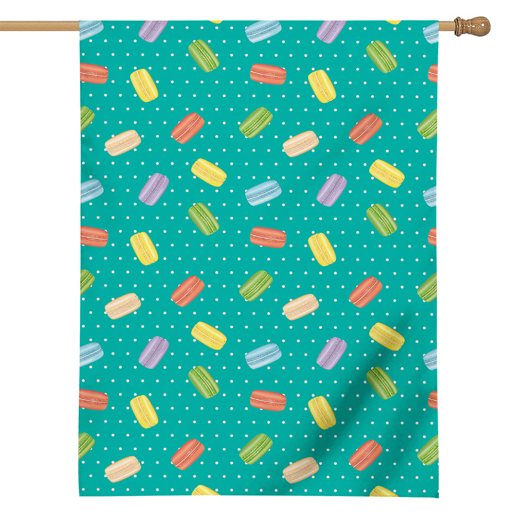 Polka Dot Macaron Pattern Print House Flag