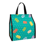 Polka Dot Macaron Pattern Print Insulated Lunch Tote