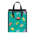 Polka Dot Macaron Pattern Print Insulated Lunch Tote