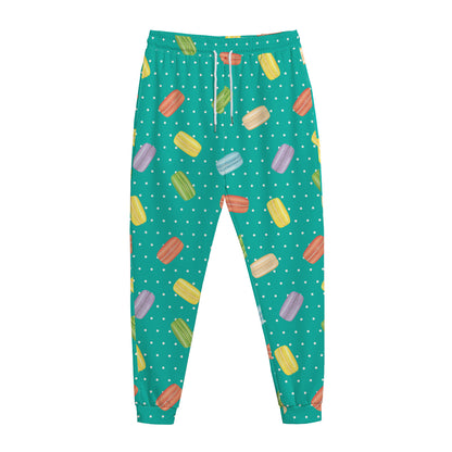 Polka Dot Macaron Pattern Print Jogger Pants