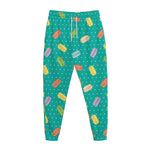 Polka Dot Macaron Pattern Print Jogger Pants