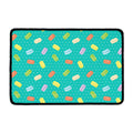 Polka Dot Macaron Pattern Print Kitchen Mat