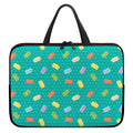 Polka Dot Macaron Pattern Print Laptop Sleeve With Handle