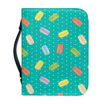 Polka Dot Macaron Pattern Print Leather Bible Cover