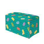 Polka Dot Macaron Pattern Print Leather Tissue Box Cover