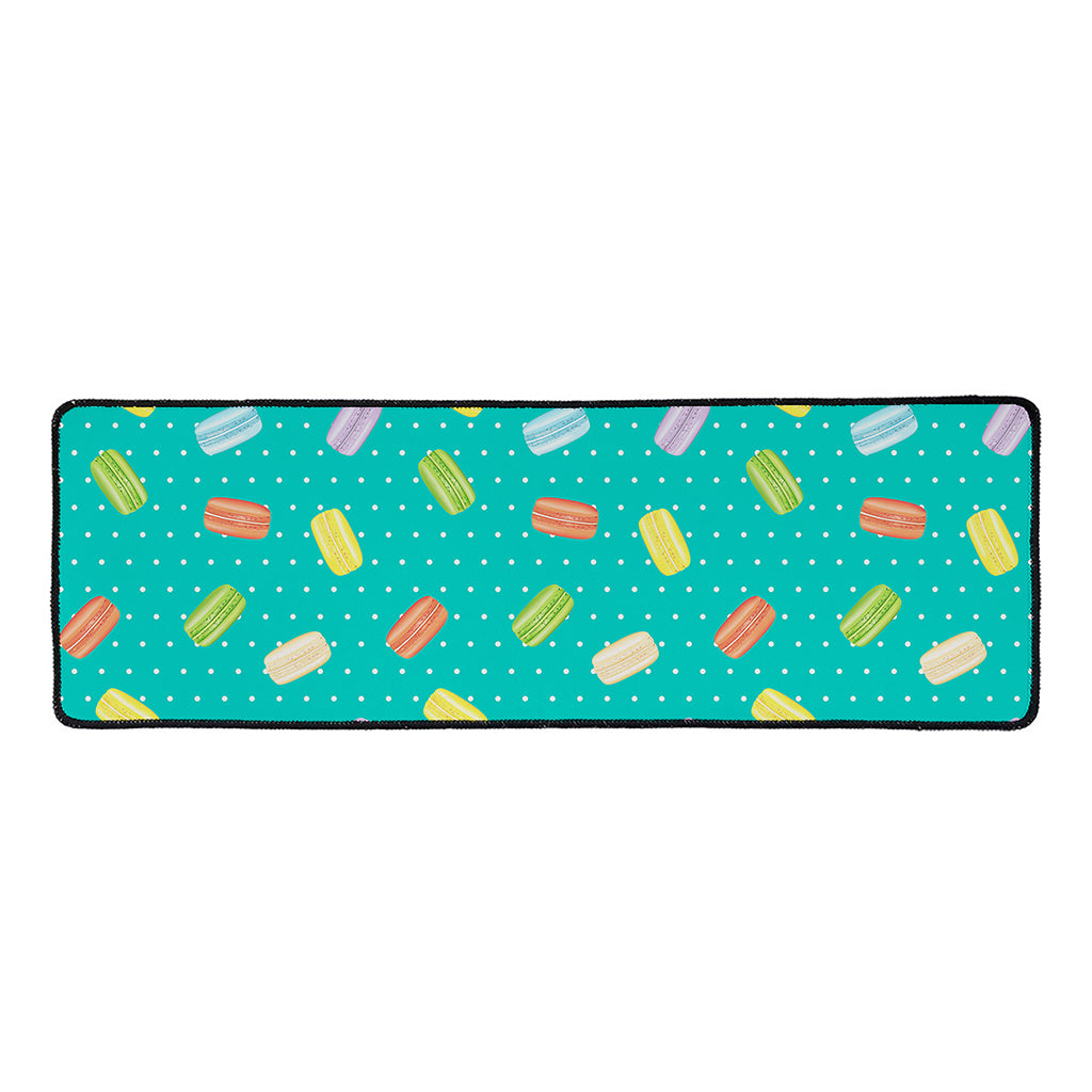 Polka Dot Macaron Pattern Print Long Kitchen Mat