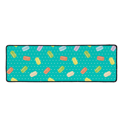 Polka Dot Macaron Pattern Print Long Kitchen Mat