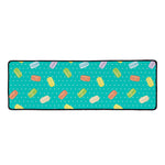Polka Dot Macaron Pattern Print Long Kitchen Mat