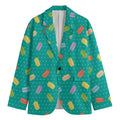 Polka Dot Macaron Pattern Print Men's Blazer