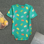 Polka Dot Macaron Pattern Print Men's Bodysuit