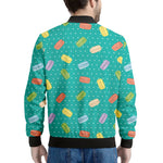 Polka Dot Macaron Pattern Print Men's Bomber Jacket