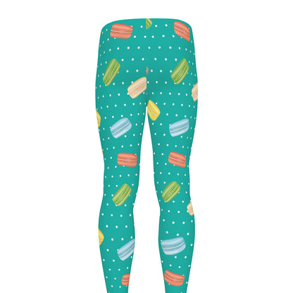 Polka Dot Macaron Pattern Print Men's leggings