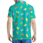 Polka Dot Macaron Pattern Print Men's Polo Shirt
