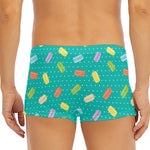 Polka Dot Macaron Pattern Print Men's Short Boxer Briefs