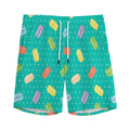 Polka Dot Macaron Pattern Print Men's Athletic Shorts
