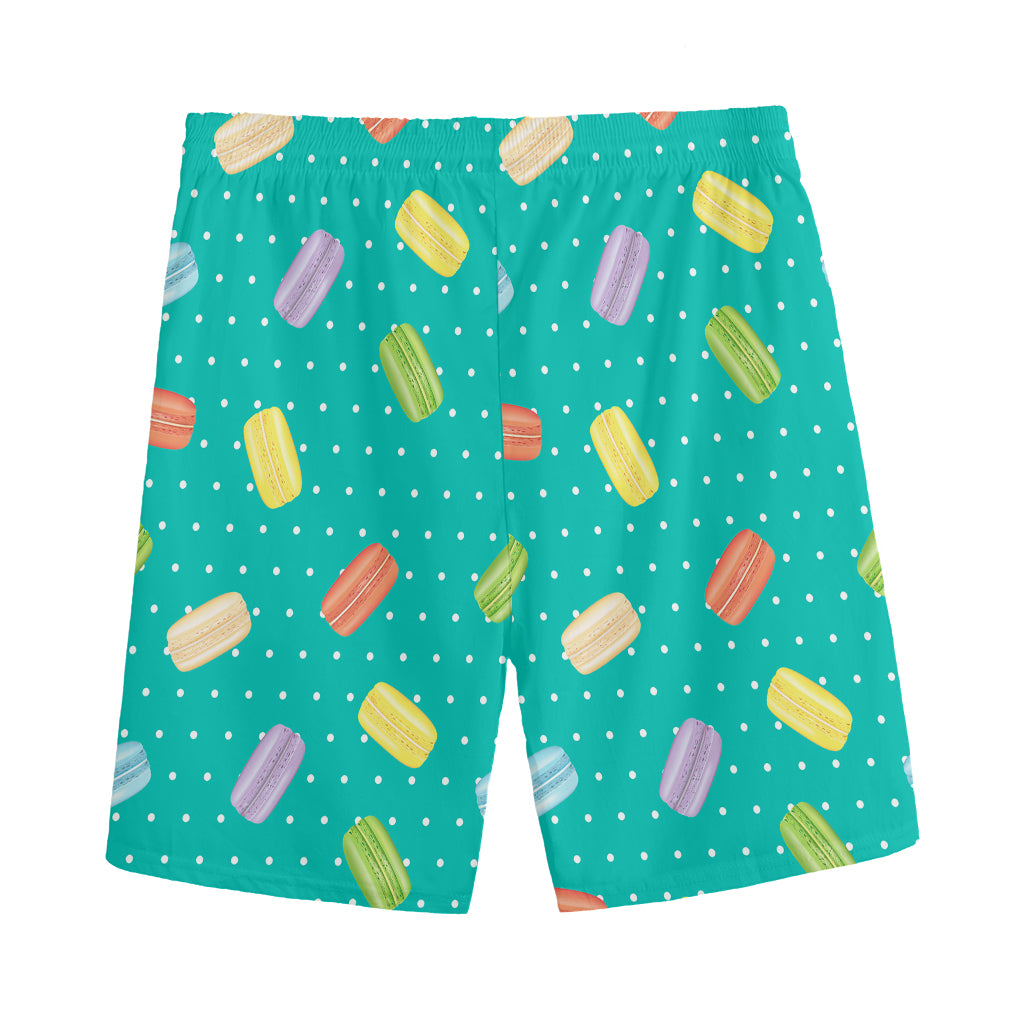 Polka Dot Macaron Pattern Print Men's Sports Shorts