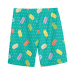 Polka Dot Macaron Pattern Print Men's Sports Shorts