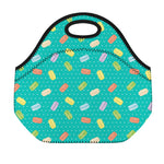 Polka Dot Macaron Pattern Print Neoprene Lunch Bag