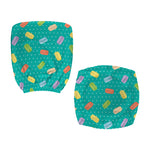 Polka Dot Macaron Pattern Print Office Chair Cover